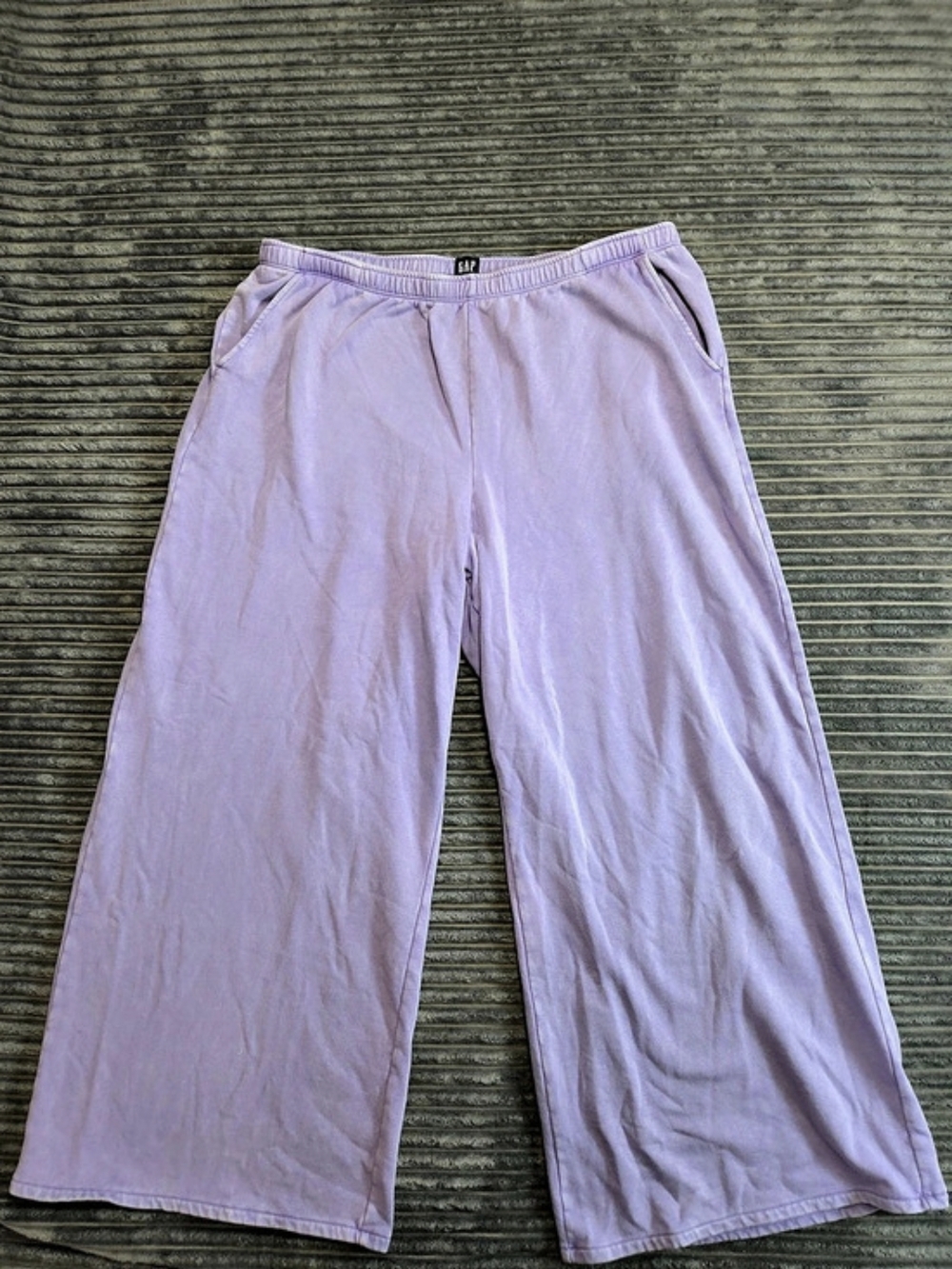 GAP VintageSoft Baggy Wide-Leg Sweatpants Purple XXL